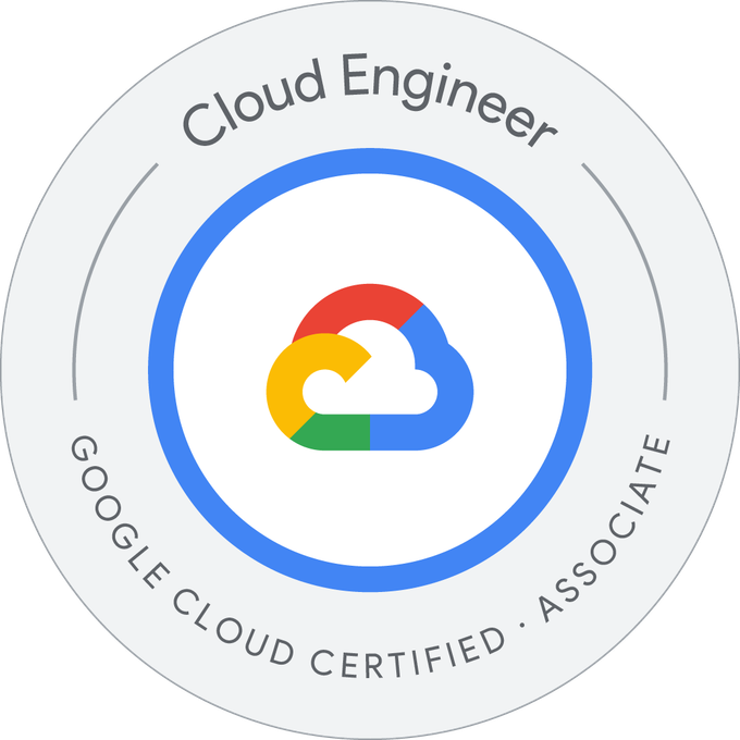 Google Cloud Associate Cloud Engineer badge